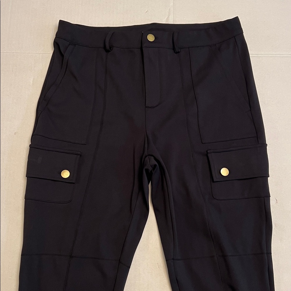 HALARA WOMENS BLACK DAY STRETCH HIGH WAISTED SKINNY CASUAL PANTS LARGE - Picture 4 of 16